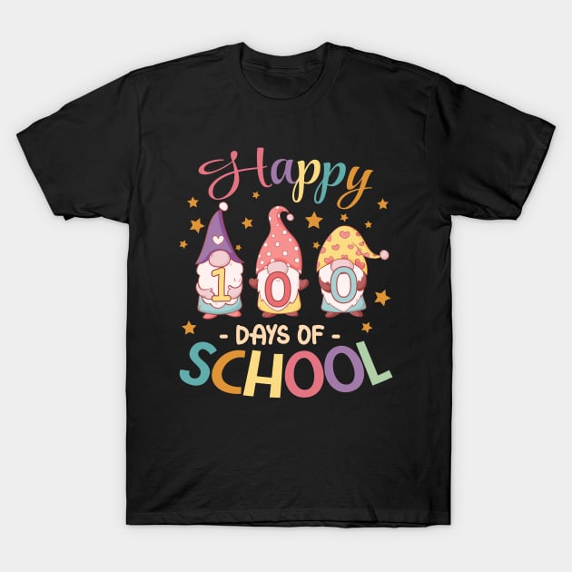 Happy 100 Days of School 2024 gnomies T-Shirt by panji derel